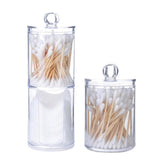 Personal Care Caddy - Q-Tips And Cotton Pads Acrylic Canister