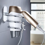 Hair Dryer Holder - Chrome Finish Wall Mounted Hair Dryer Holder