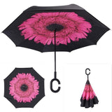 Umbrella - Inverted Windproof Rain Reverse Double Layer Umbrella